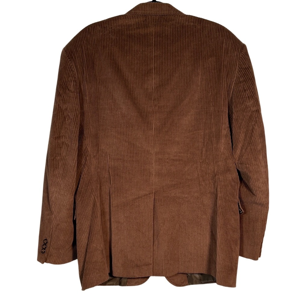 Cordovan & Grey Ltd Mens Brown Corduroy Blazer Jacket 2 Button Sport Coat - Picture 2 of 8